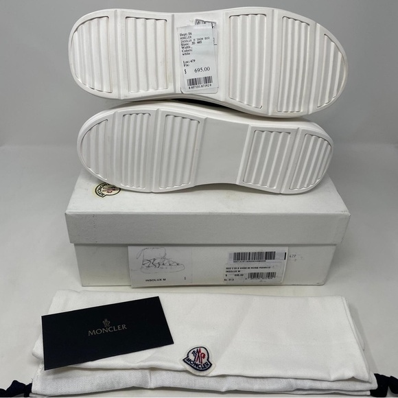 MONCLER Insolux M Rubber Trimmed Fleece Metallic and Leather Snow Boots - NWT - Picture 12 of 14